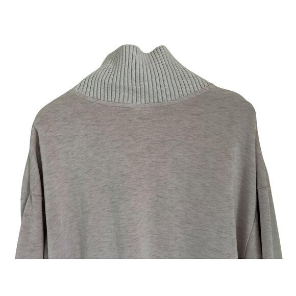 Varley Barker Oversized High Neck Sweater Oversized Side Zipper Detail Pale Pin - Picture 9 of 11